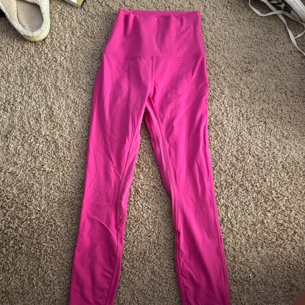 Lululemon Hot Pink High-Waisted Leggings